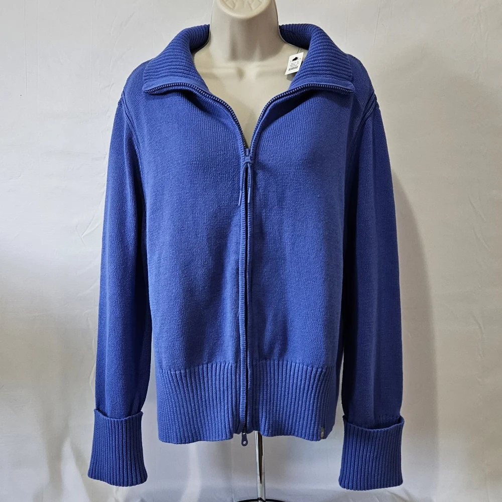 [NWT] Talbots Long Sleeve Mock Neck Sweater Jacket - Picture 4 of 13